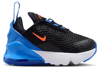 Nike Air Max 270 童款 - Black/Turf Orange/Blue Crystal - Image 1