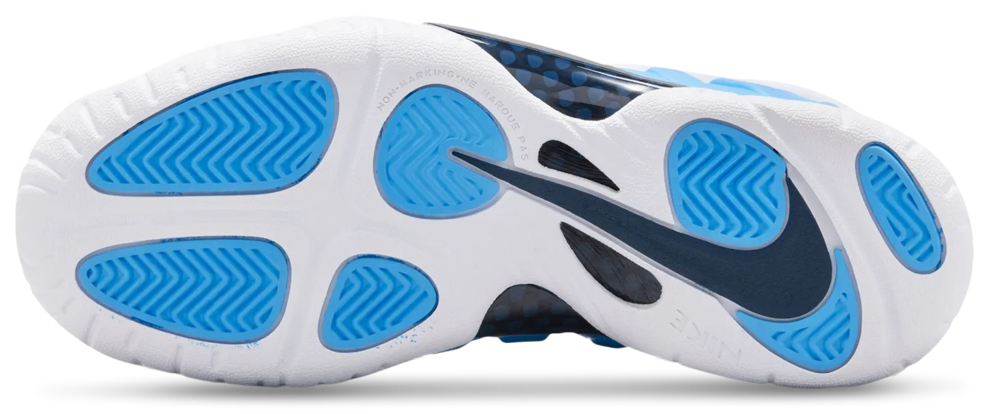 Nike Little Posite Pro 童款 - University Blue/White/Midnight Navy - Image 5