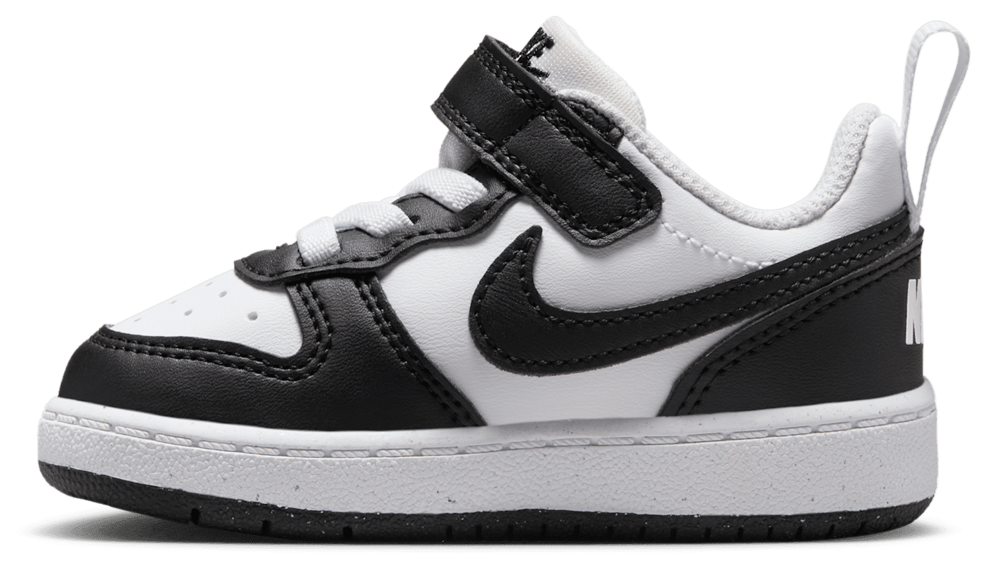 Nike Court Borough Low Recraft 童款 - White/Black - Image 2