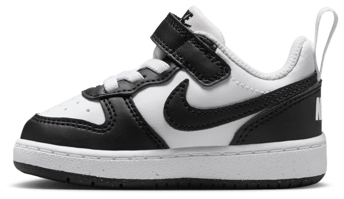 Nike Court Borough Low Recraft 童款 - White/Black - Image 2