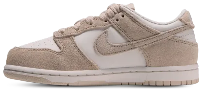 Nike Dunk Low Suede 童款 - White/Tan - Image 2