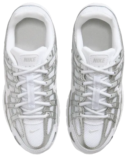 Nike P-6000 童款 - White/White/Silver - Image 4