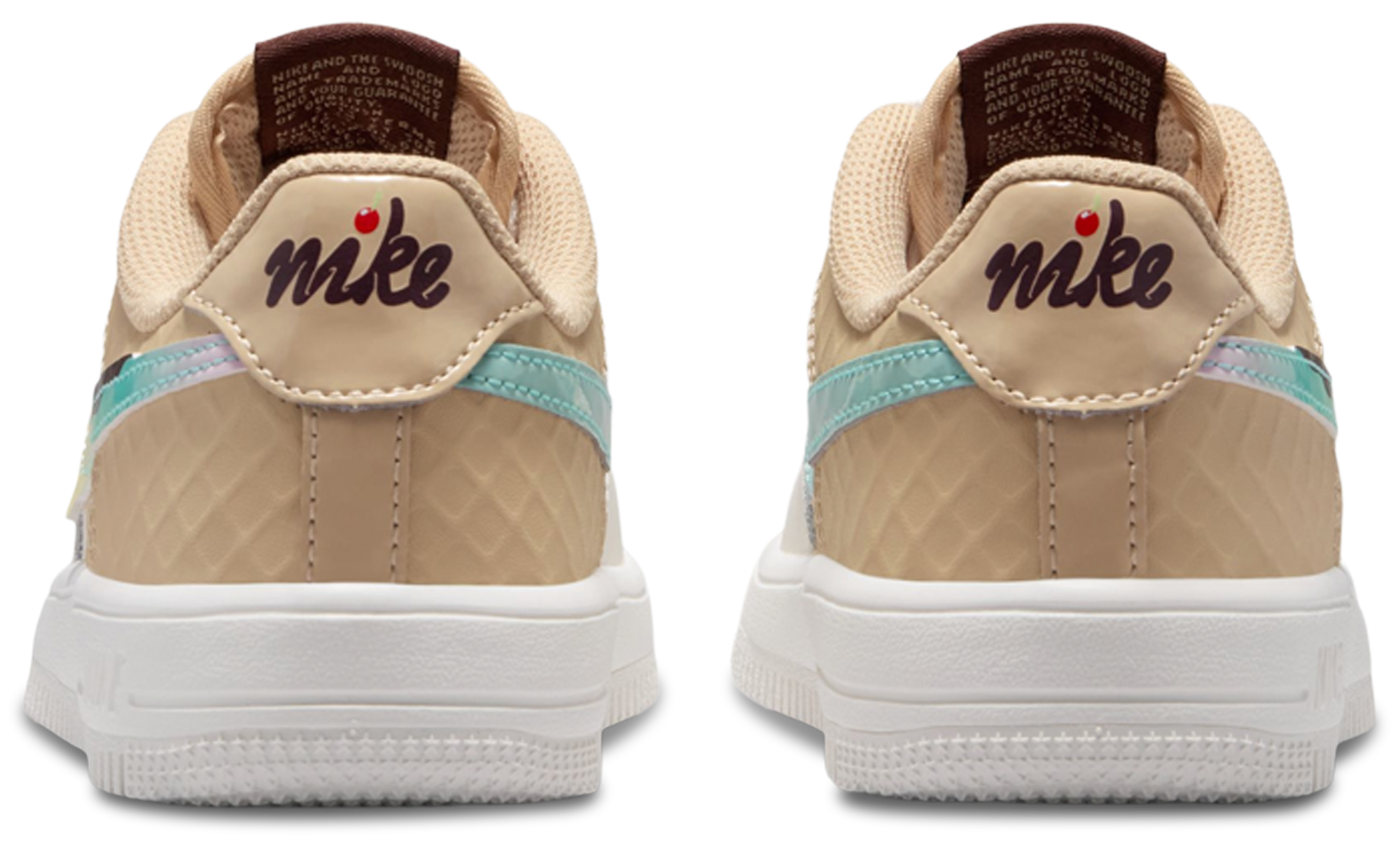 Nike Air Force 1 Low 童款 - Multi/White - Image 3