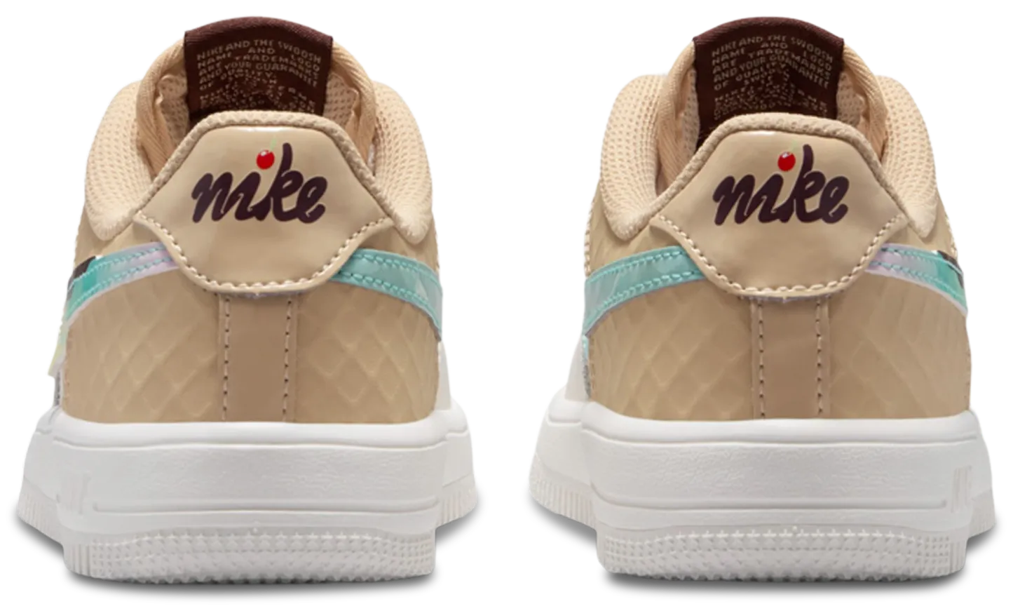 Nike Air Force 1 Low 童款 - Multi/White - Image 3