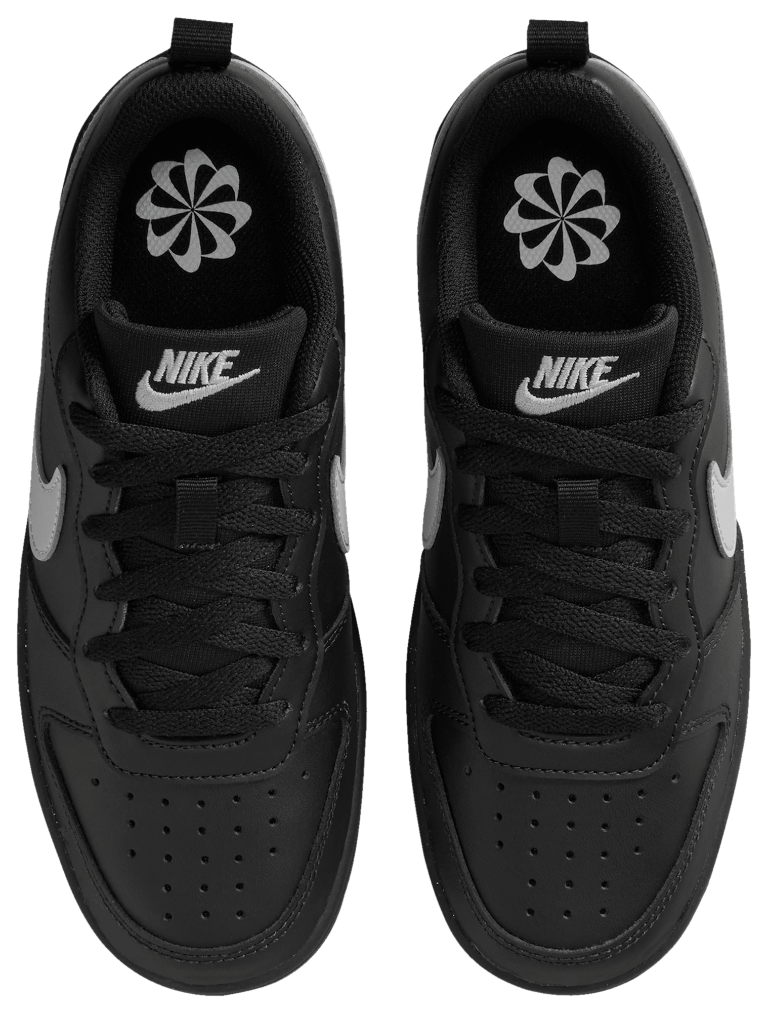 Nike Court Borough Low Recraft 童款 - Grey Fog/Black/Black - Image 4