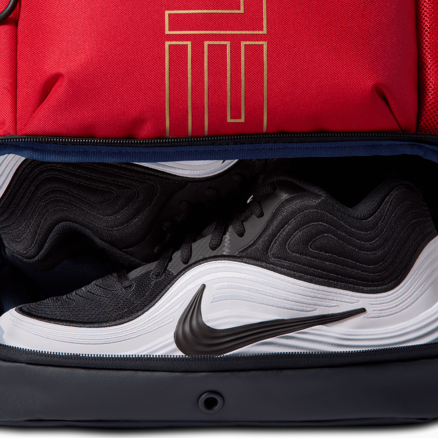 Nike Varsity Elite Backpack - Black/University Red/Metallic Gold - Image 6