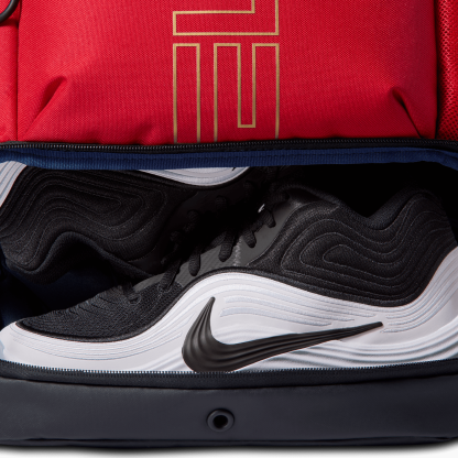 Nike Varsity Elite Backpack - Black/University Red/Metallic Gold - Image 6
