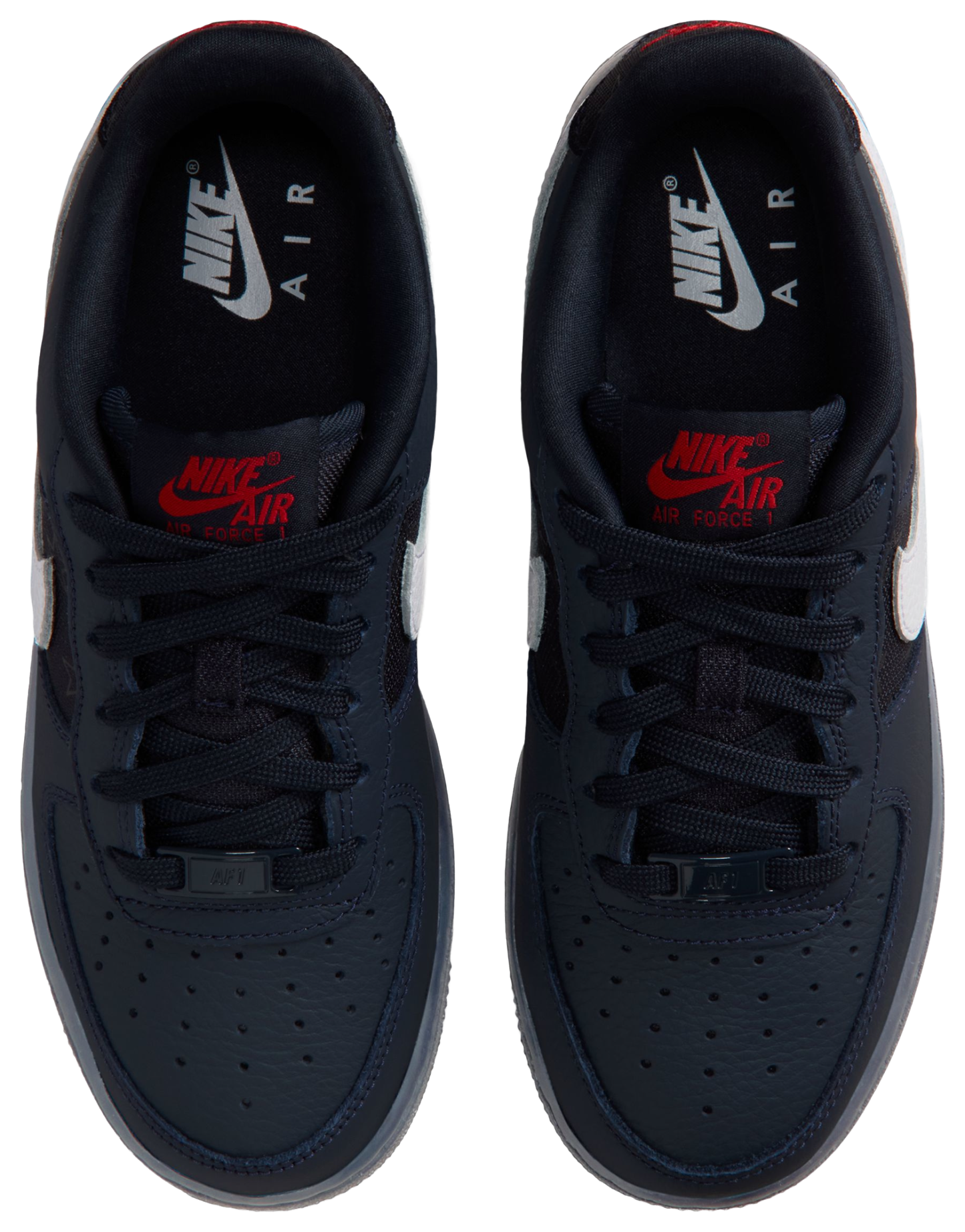 Nike Air Force 1 WC2 童款 - Dark Obsidian/White/Black - Image 4