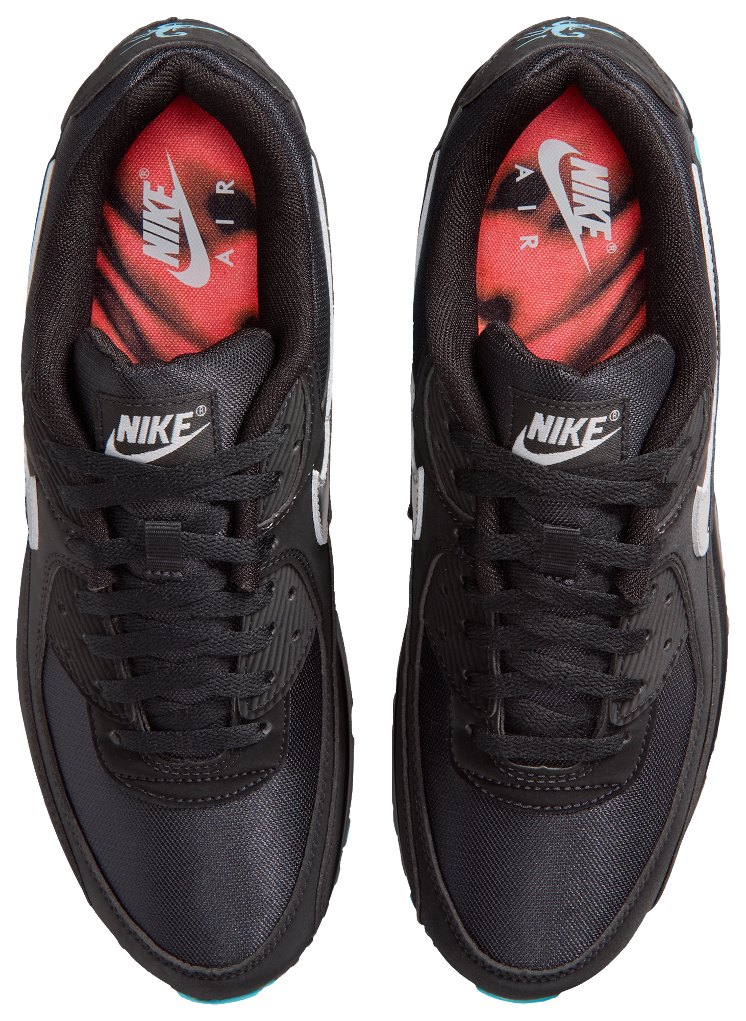 Nike Air Max 90 Premium Treble - Black/Chrome/Gamma Blue - Image 4