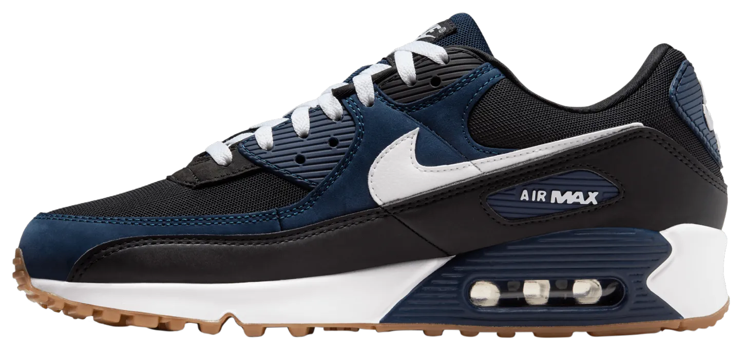 Nike Air Max 90 - Midnight Navy/White/Gum Medium Brown - Image 2