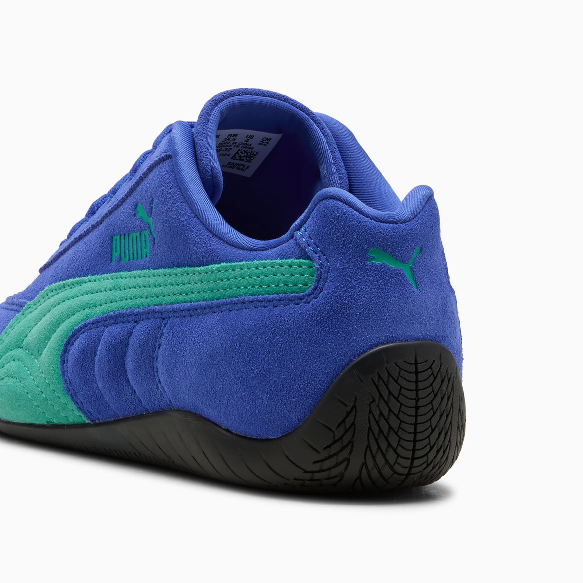 Speedcat OG Big Kids' Sneakers - Royal Sapphire-Vibrant Green - 3