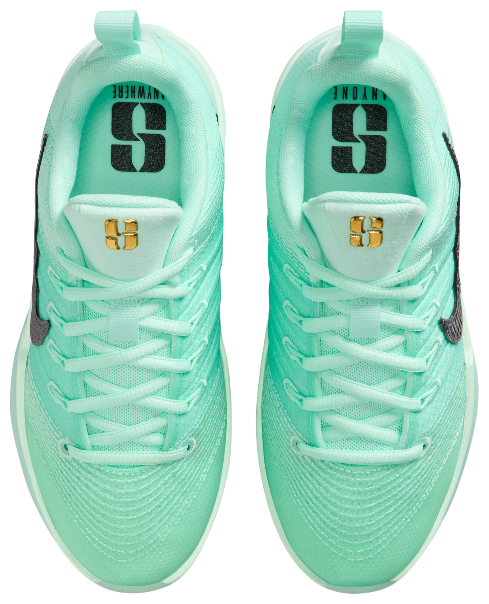 Nike Sabrina 3 ASW 童款 - Black/Green - Image 4