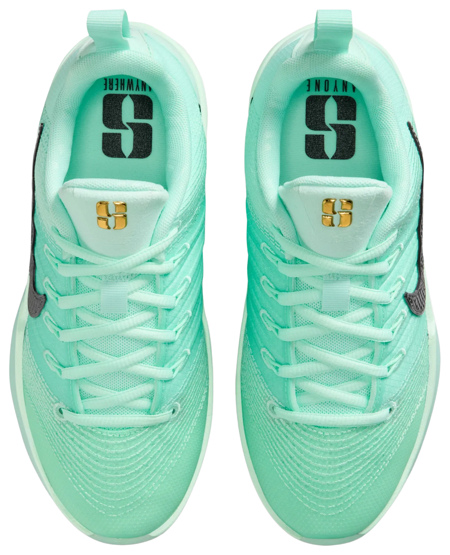 Nike Sabrina 3 ASW 童款 - Black/Green - Image 4