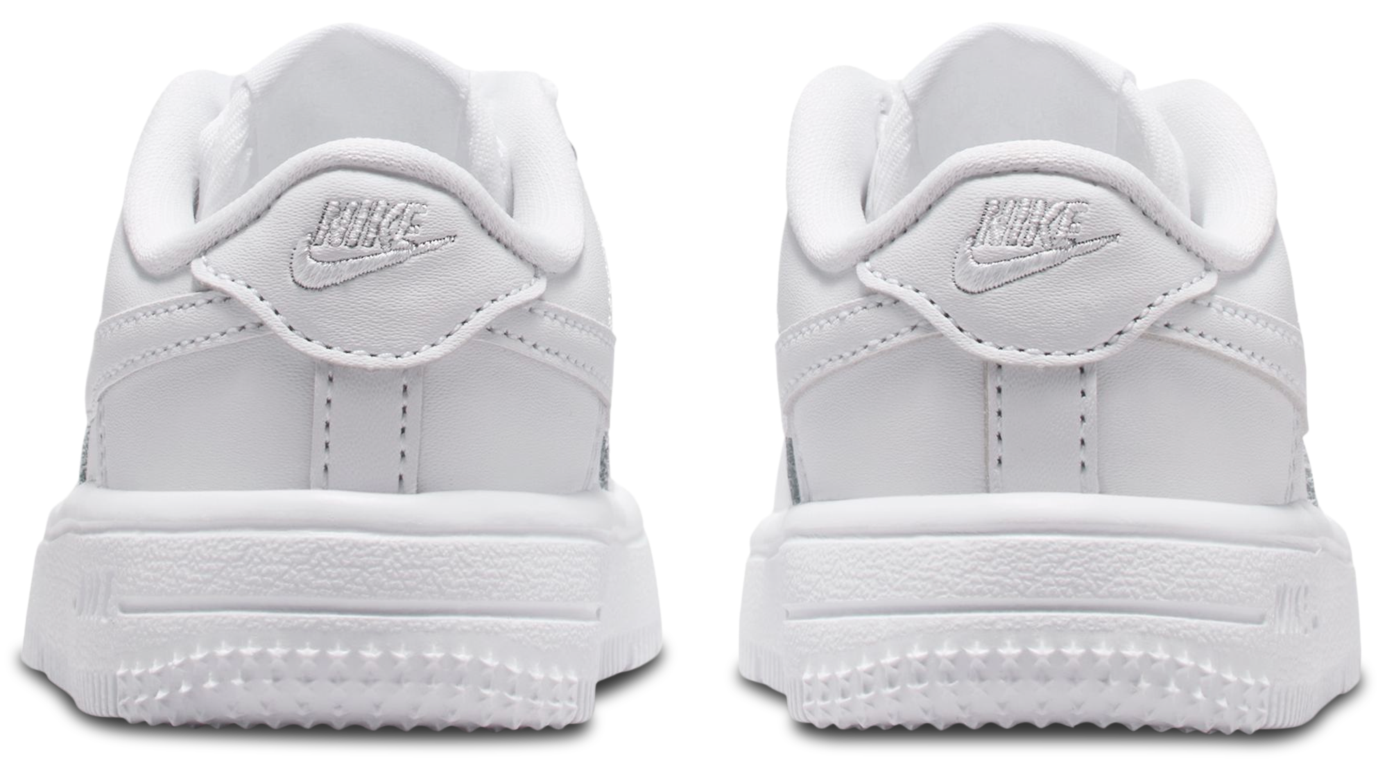 Nike Air Force 1 Low Lace 童款 - White/White - Image 3