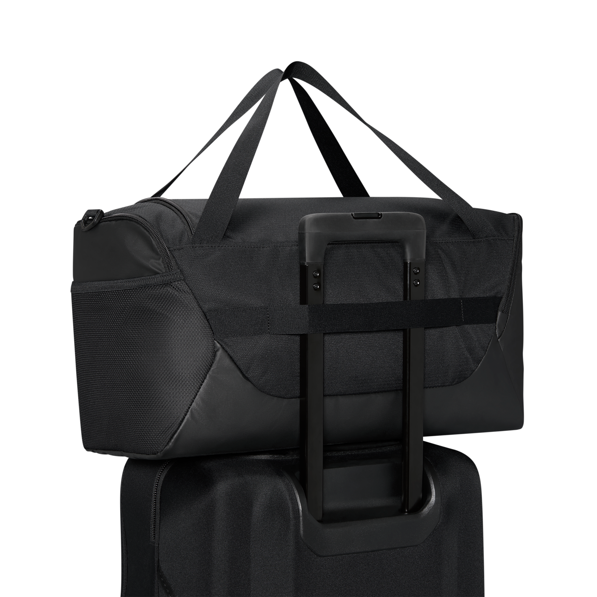 Nike Brasilia Small Duffel - Black/Black/White - Image 9
