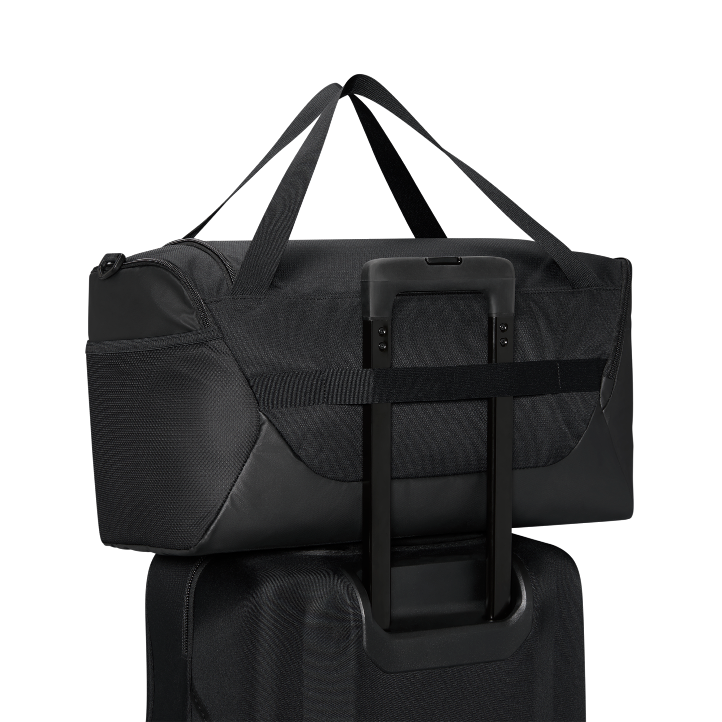 Nike Brasilia Small Duffel - Black/Black/White - Image 9