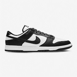 Nike Dunk Low Retro - White/White/Black - Image 10