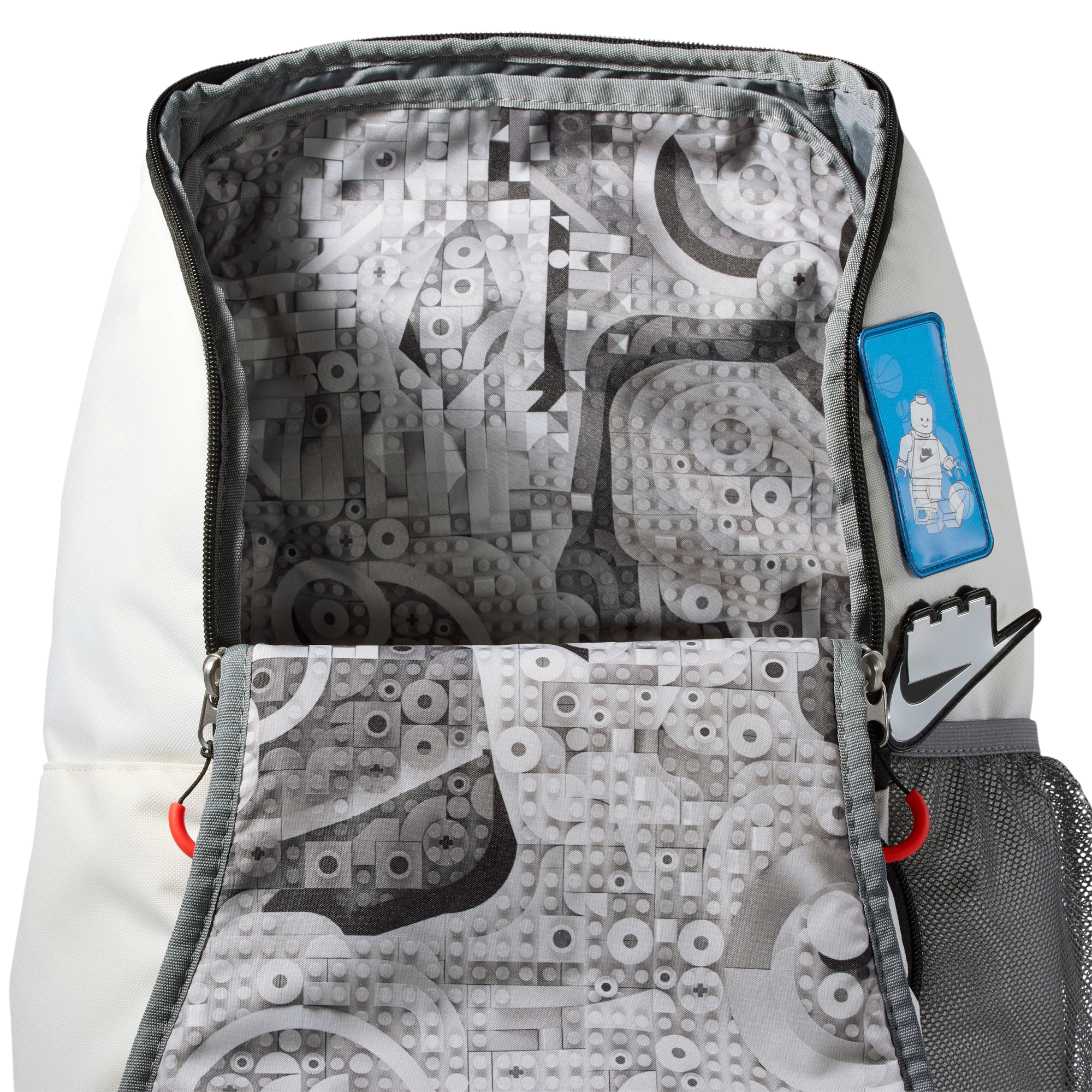 Nike Varsity Elite Project Backpack - Sail/Rush Red/Smoke Grey - Image 4