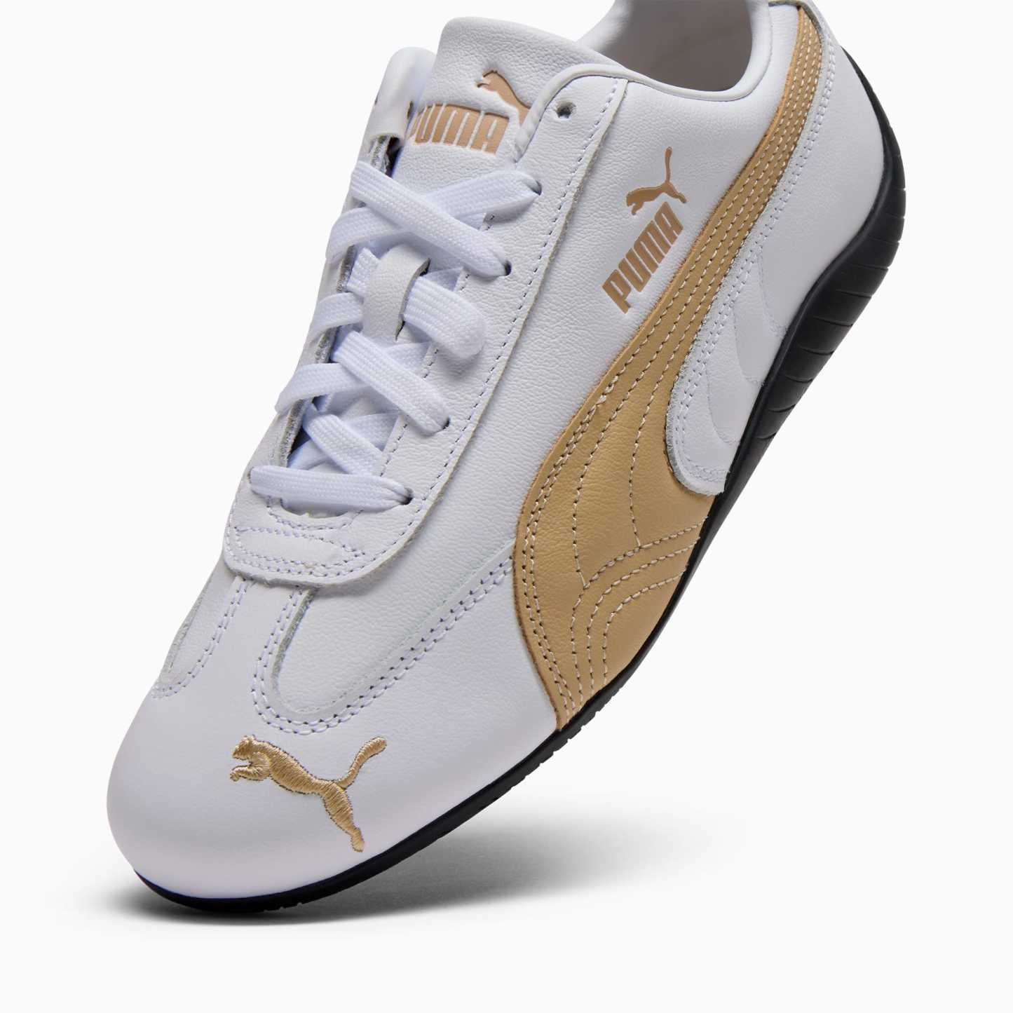 Speedcat Leather Women's Sneakers - PUMA White-Toasted Almond - 8