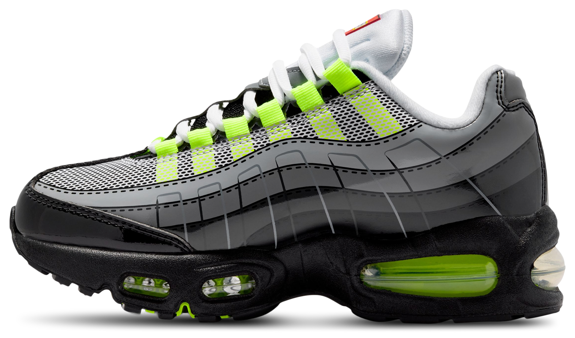 Nike Air Max 95 童款 - Black/Silver/Grey - Image 2