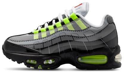 Nike Air Max 95 童款 - Black/Silver/Grey - Image 2