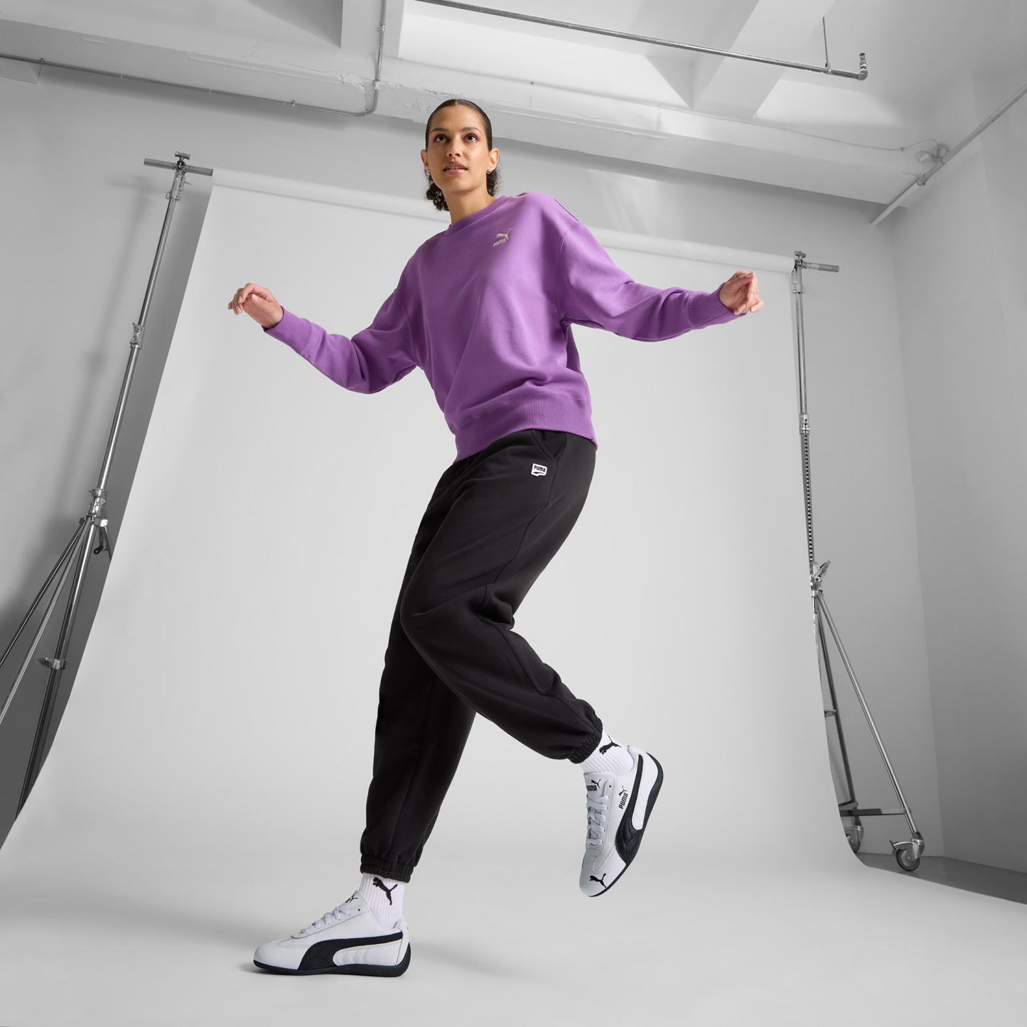 Speedcat Leather Women's Sneakers - PUMA White-PUMA Black - 3