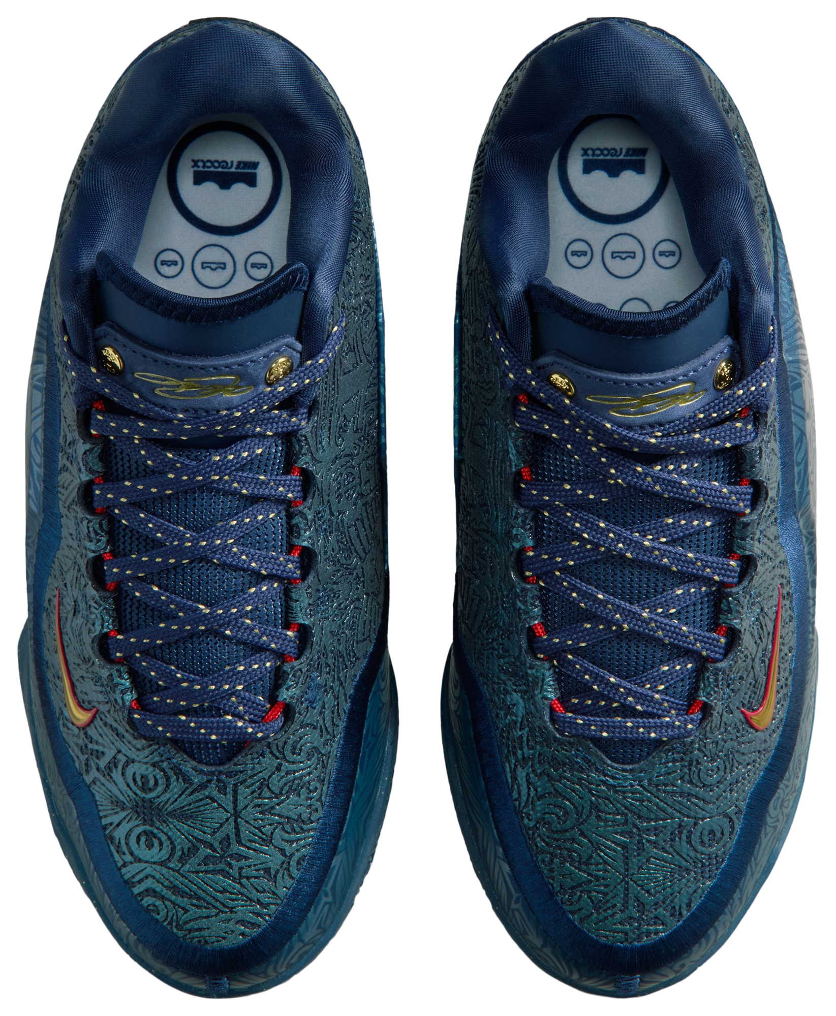 Nike LeBron XXIII 童款 - Midnight Navy/Metallic Gold/University Red - Image 4