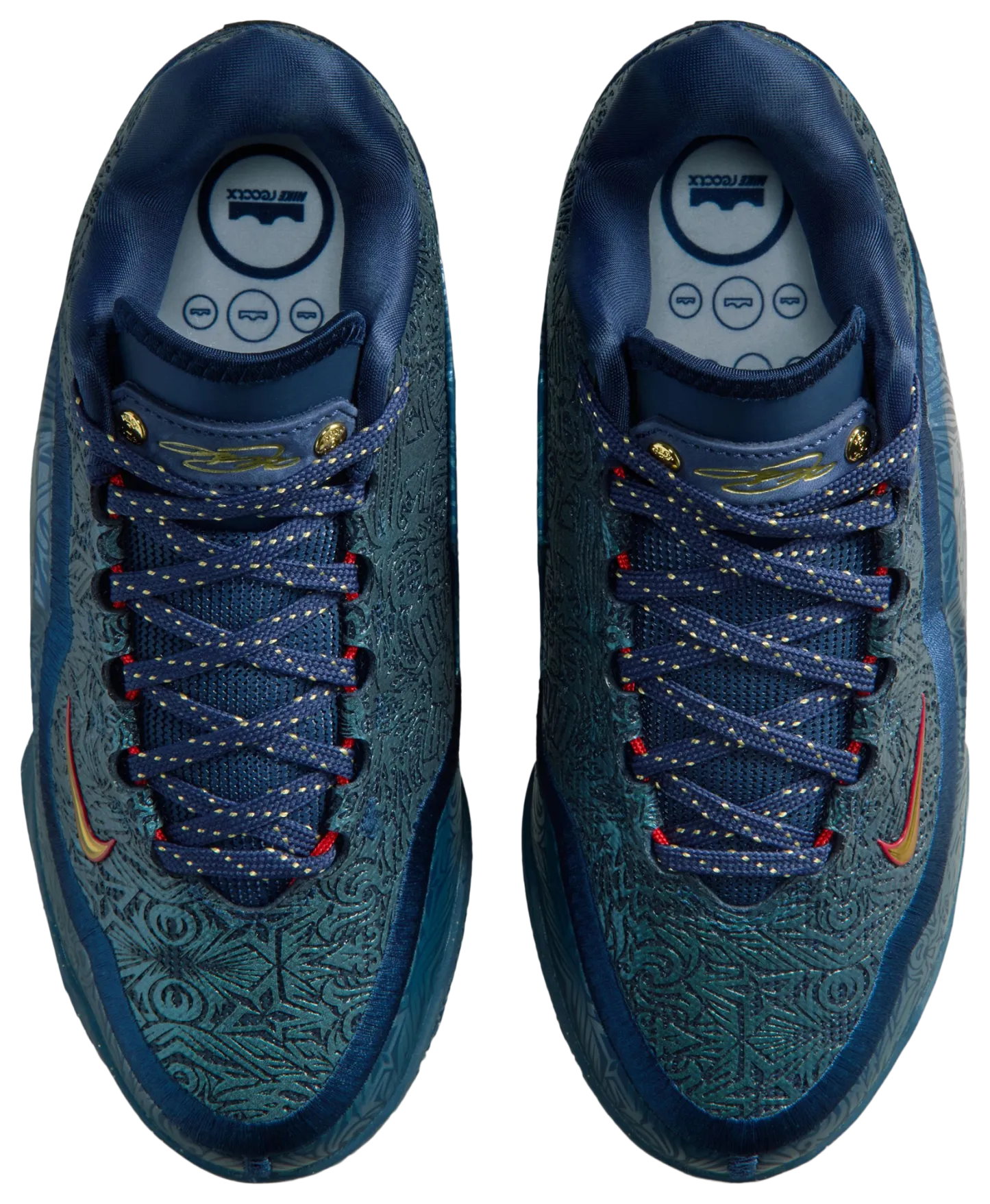 Nike LeBron XXIII 童款 - Midnight Navy/Metallic Gold/University Red - Image 4