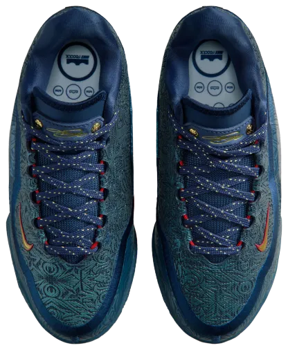 Nike LeBron XXIII 童款 - Midnight Navy/Metallic Gold/University Red - Image 4