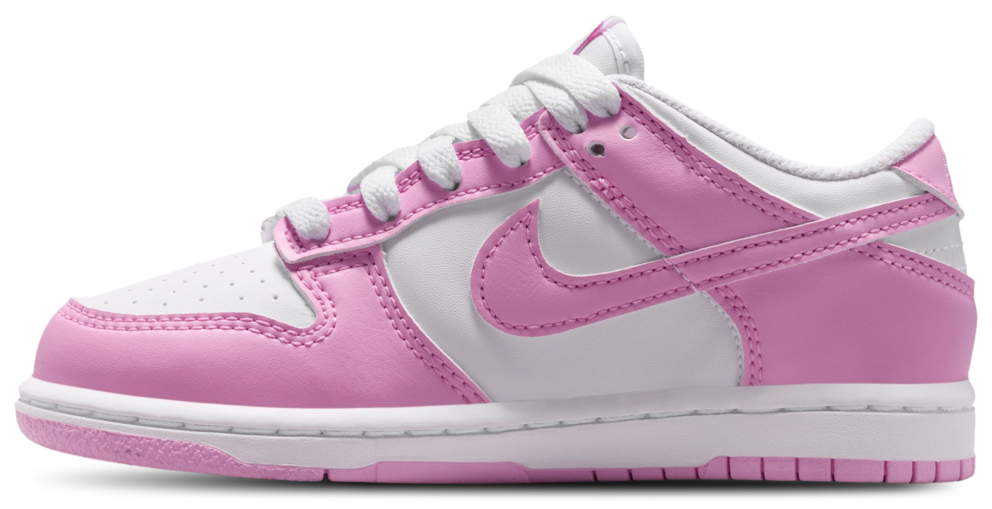 Nike Dunk Low N 童款 - Pink Rise/White - Image 2