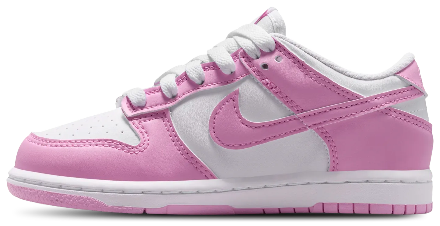 Nike Dunk Low N 童款 - Pink Rise/White - Image 2