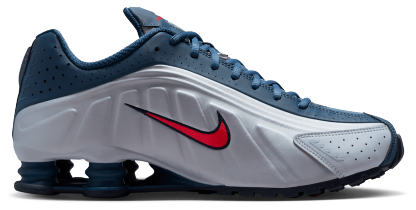 Nike Shox R4 - Bright Crimson/Football Grey/New Slate - Image 1