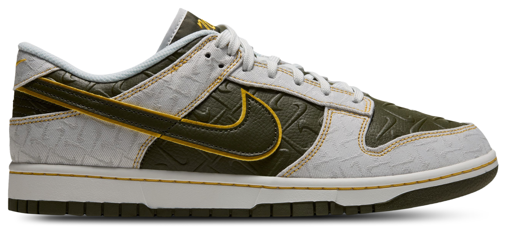 Nike Dunk Low Retro - Yellow Ochre/Summit White/Cargo Khaki - Image 1