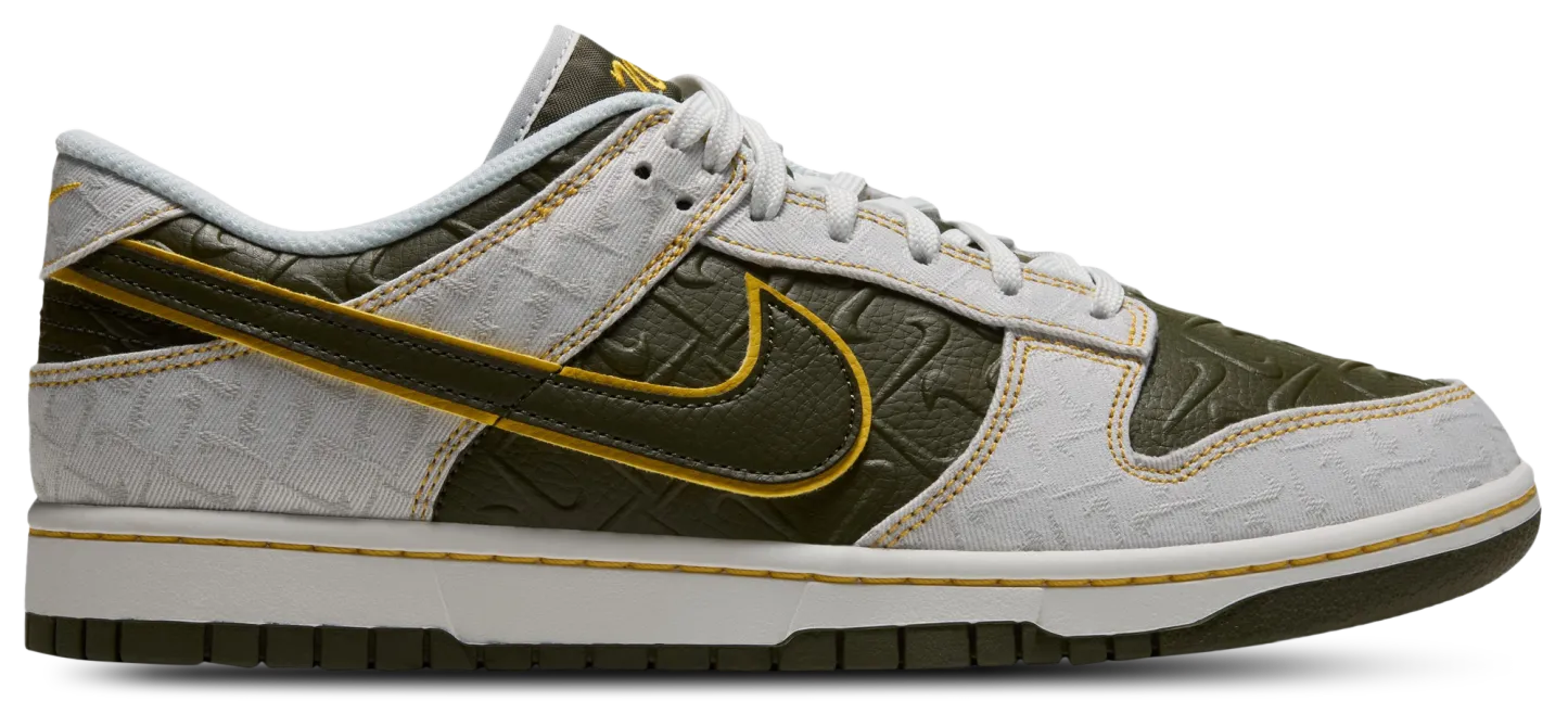 Nike Dunk Low Retro - Yellow Ochre/Summit White/Cargo Khaki - Image 1
