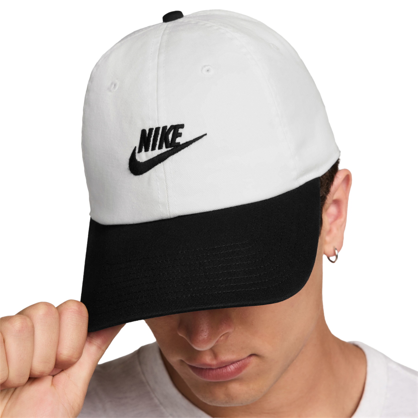 Nike Club H86 Adjustable Cap - White/Black - Image 4