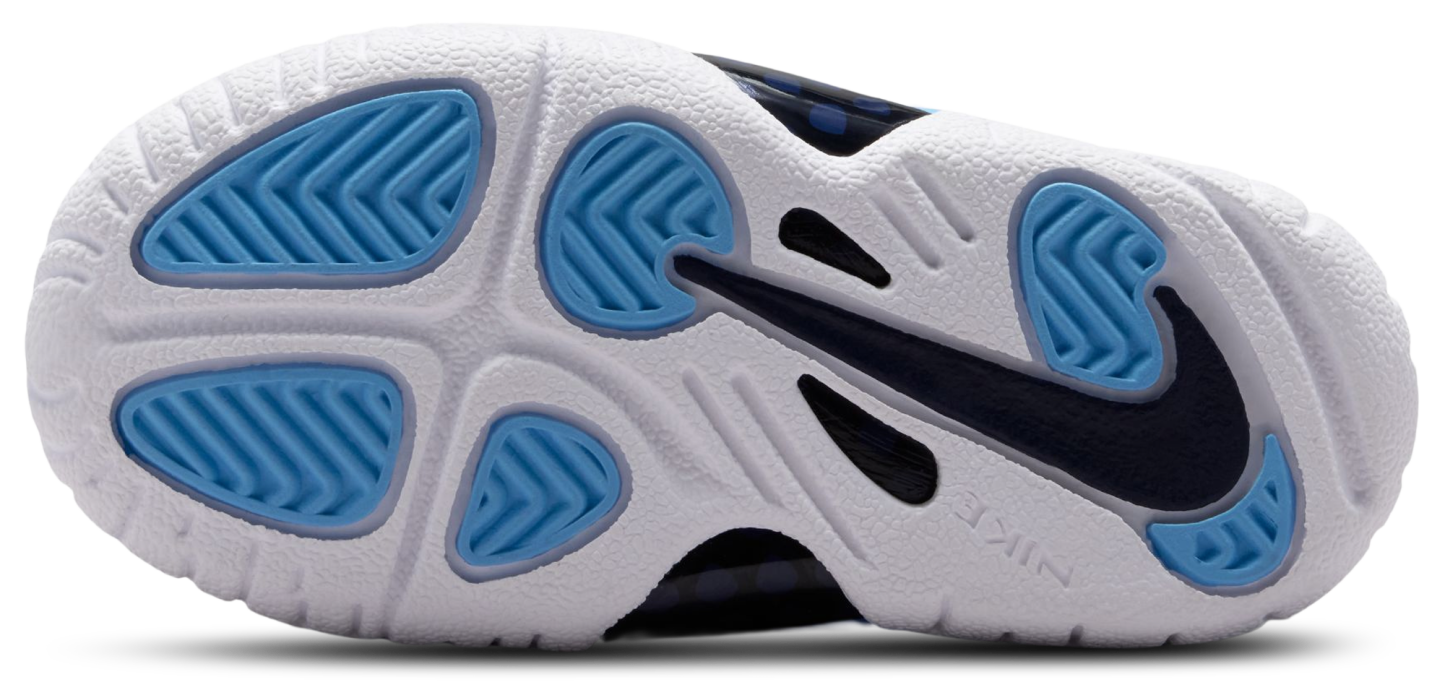 Nike Little Posite Pro 童款 - University Blue/White/Midnight Navy - Image 5