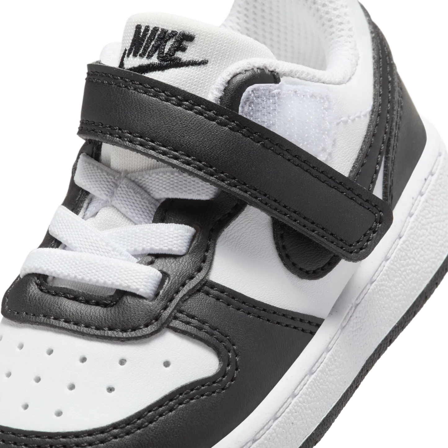 Nike Court Borough Low Recraft 童款 - White/Black - Image 7