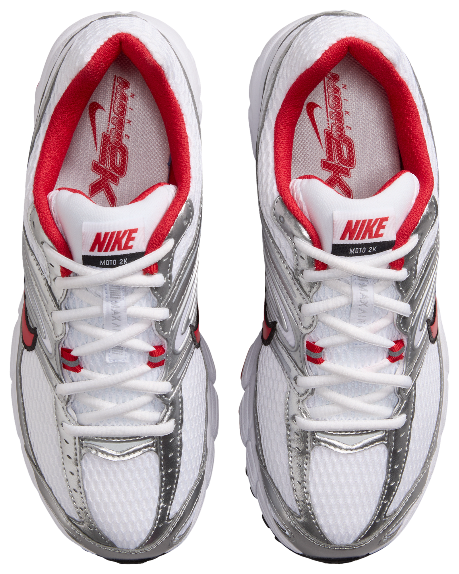 Nike Air Max Moto 2K - White/Univ Red/Mtlc Silver - Image 4