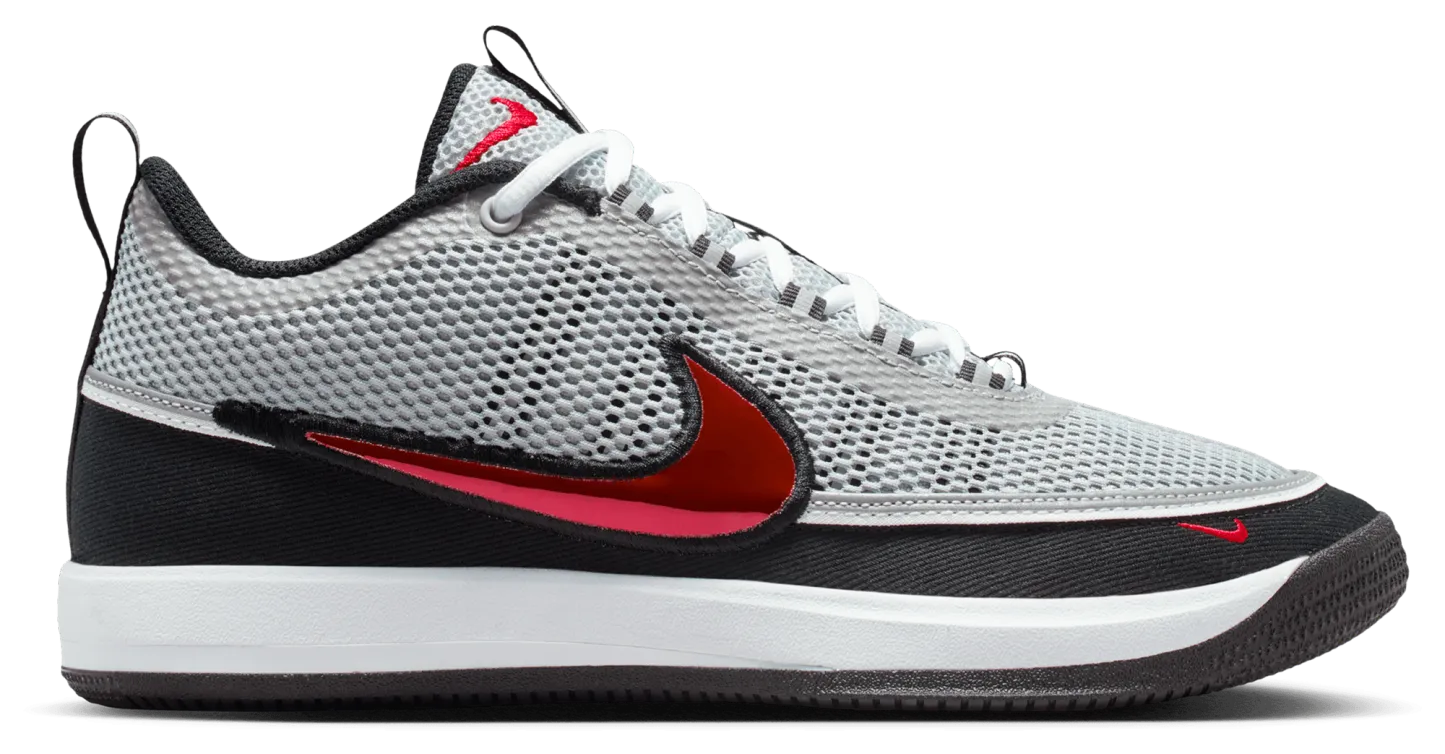 Nike Book 2 - Metallic Silver/Sport Red/Black - Image 1