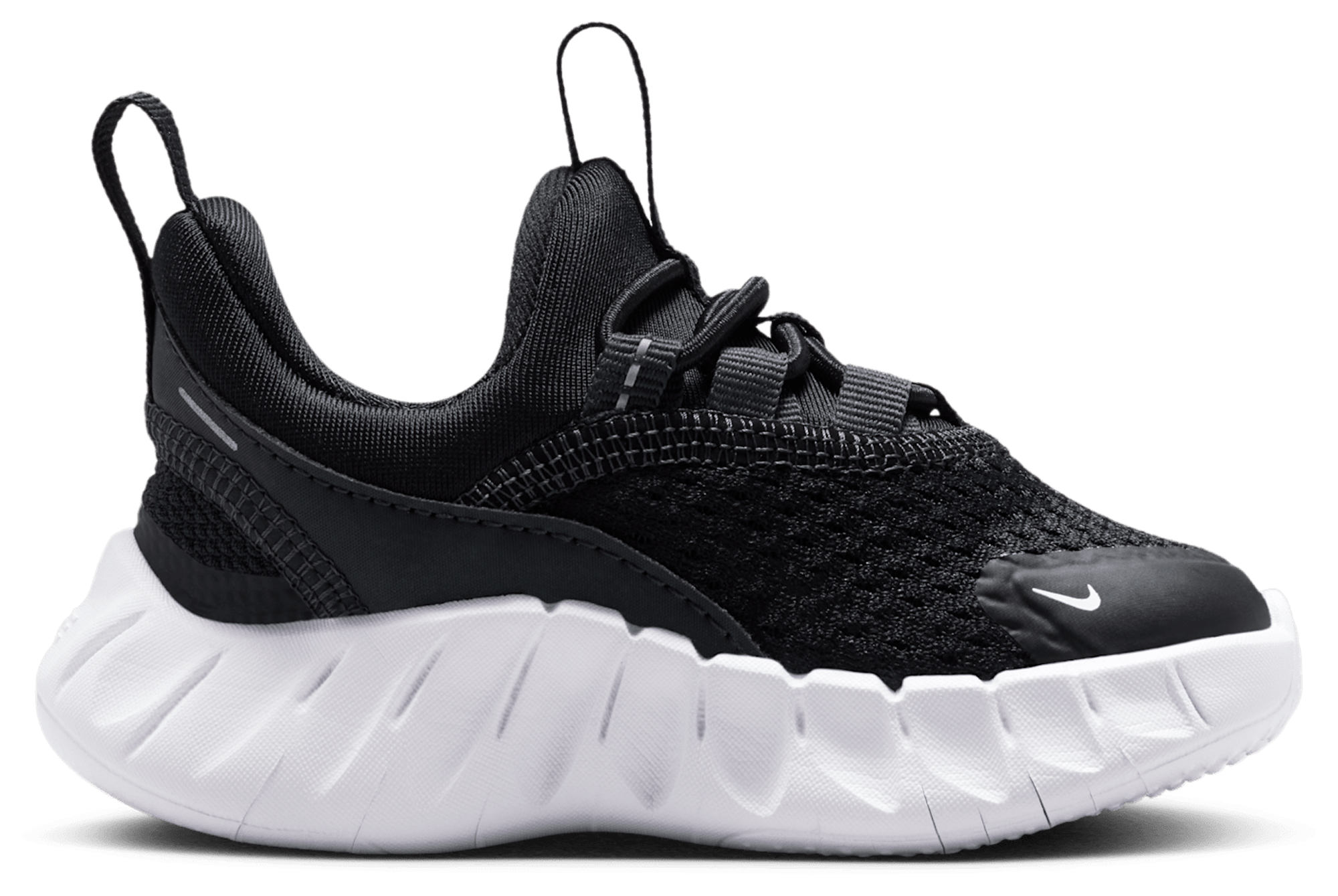 Nike Free Ride 童款 - Black/White/Anthracite - Image 1