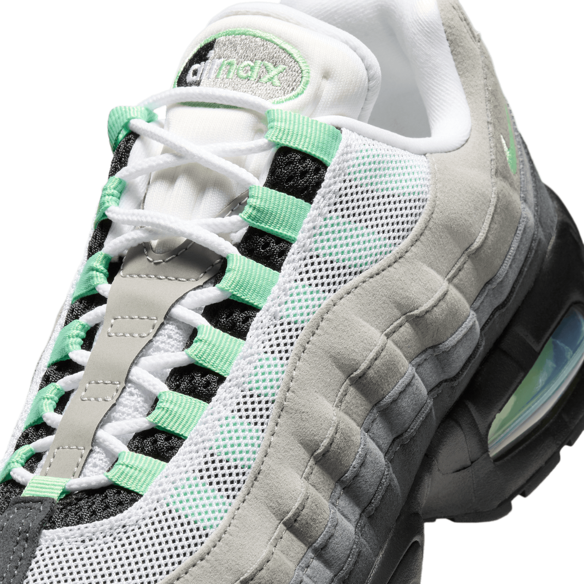 Nike Air Max 95 - Black/Green/White - Image 7
