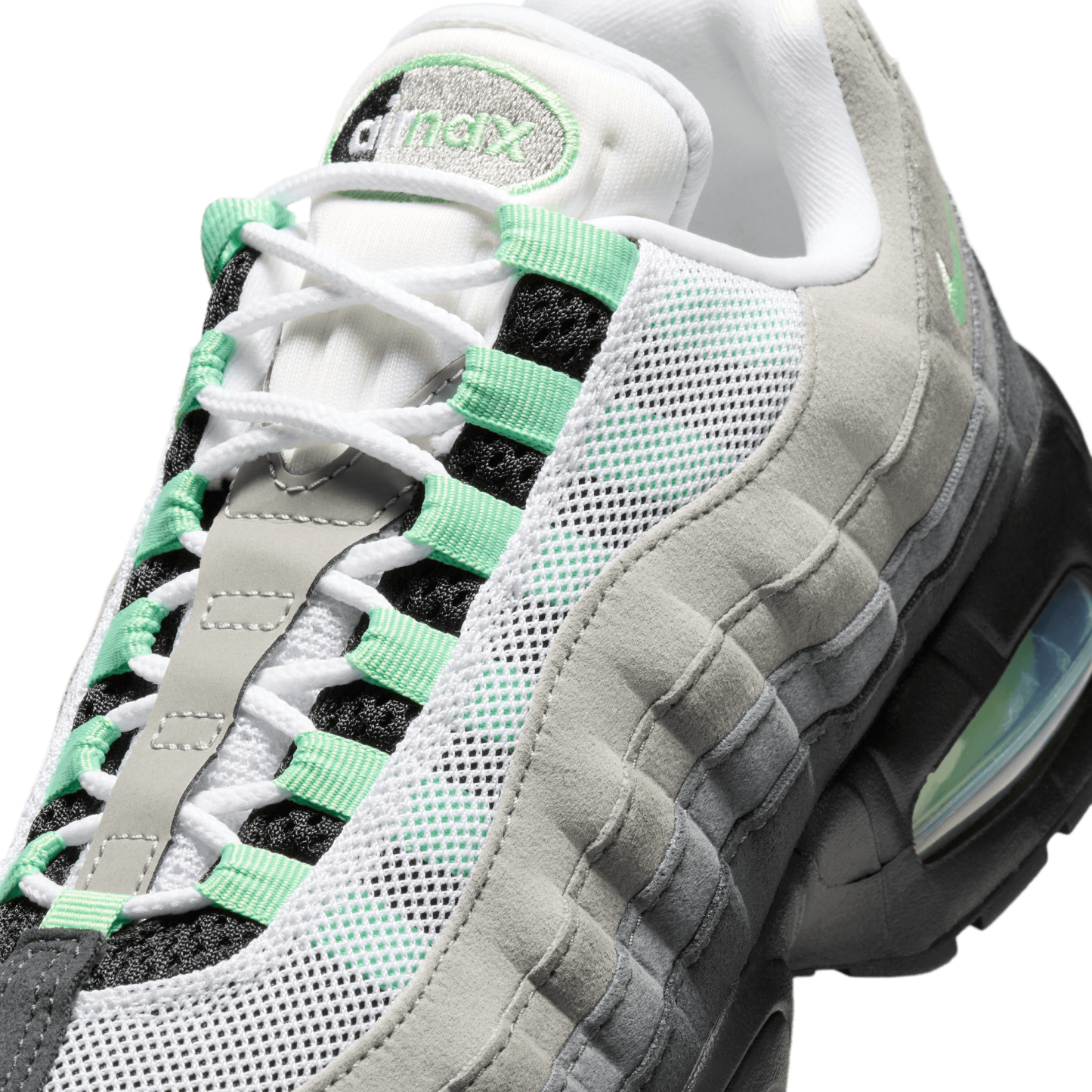 Nike Air Max 95 - Black/Green/White - Image 7