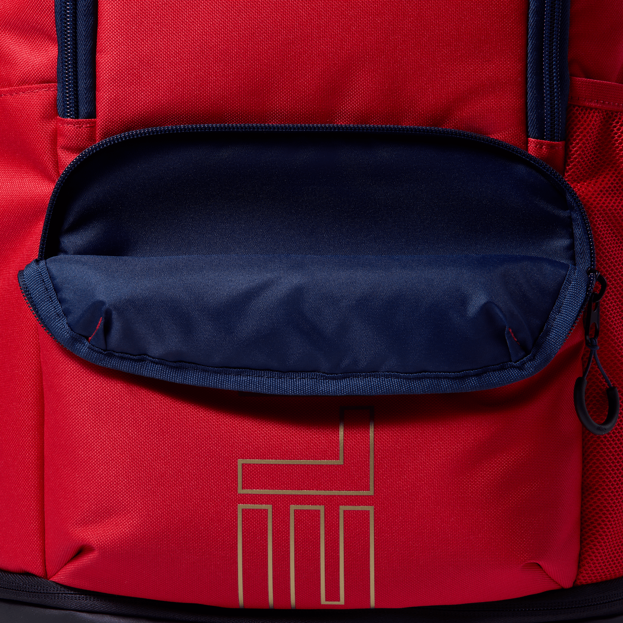 Nike Varsity Elite Backpack - Black/University Red/Metallic Gold - Image 5