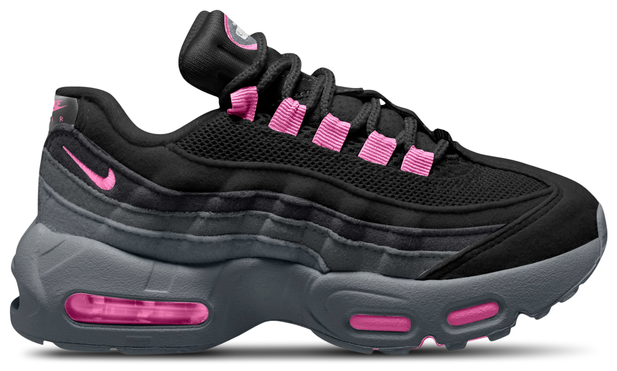 Nike Air Max 95 童款 - Playful Pink/Cool Gray/Black - Image 1