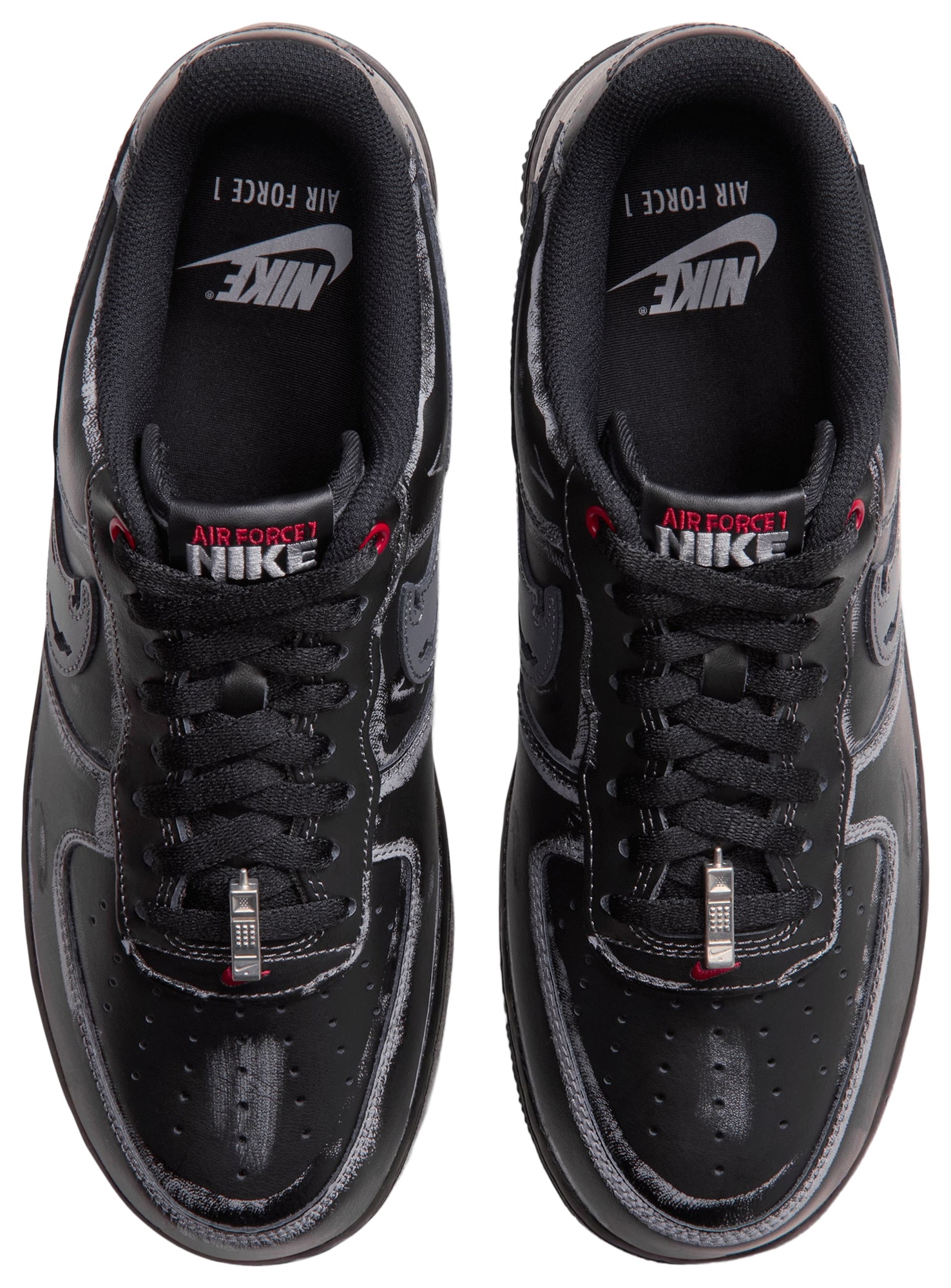 Nike Air Force 1 Low LE - Black/Gym Red/Summit White - Image 4