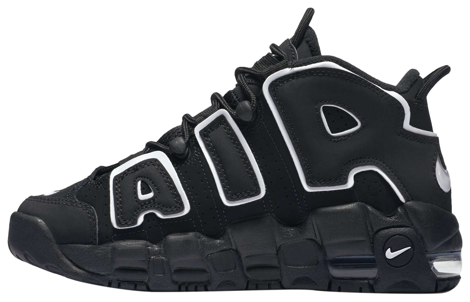 Nike Air More Uptempo 童款 - Black - Image 2