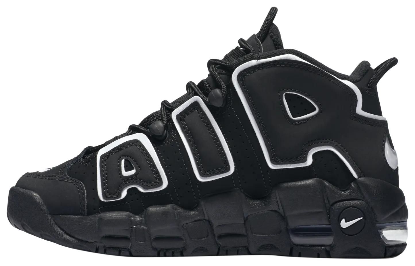 Nike Air More Uptempo 童款 - Black - Image 2