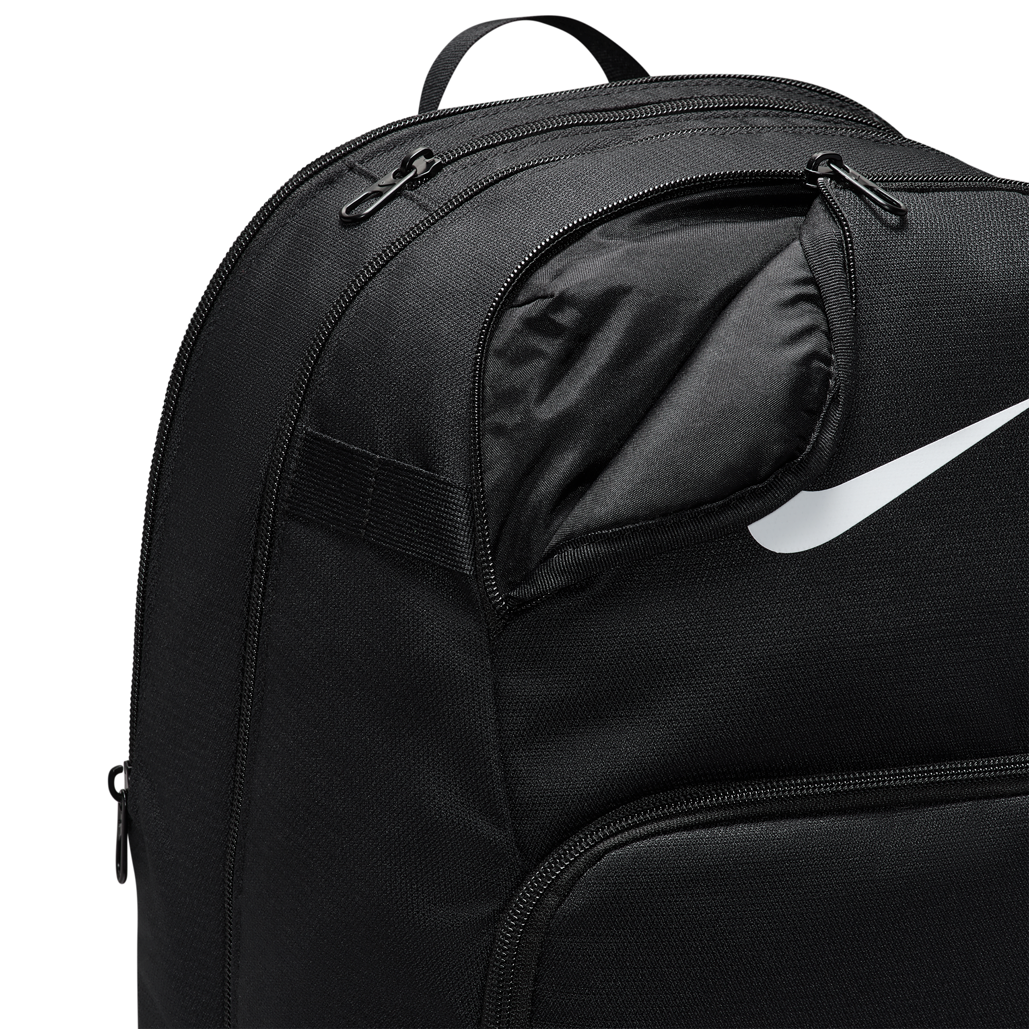Nike Brasilia XL Backpack X - Black/Black/White - Image 5