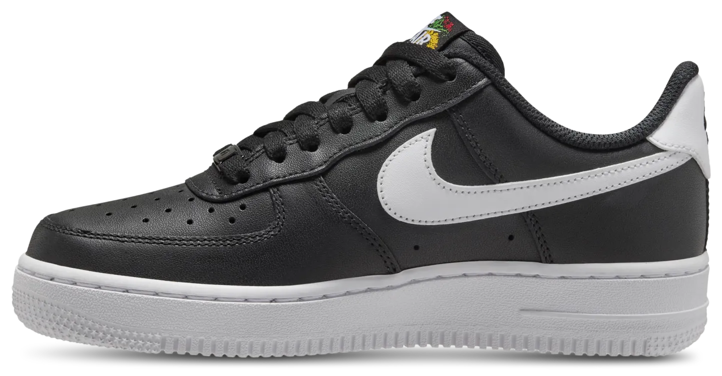 Nike Air Force 1 07 Prem - Black/Metallic Gold/White - Image 2