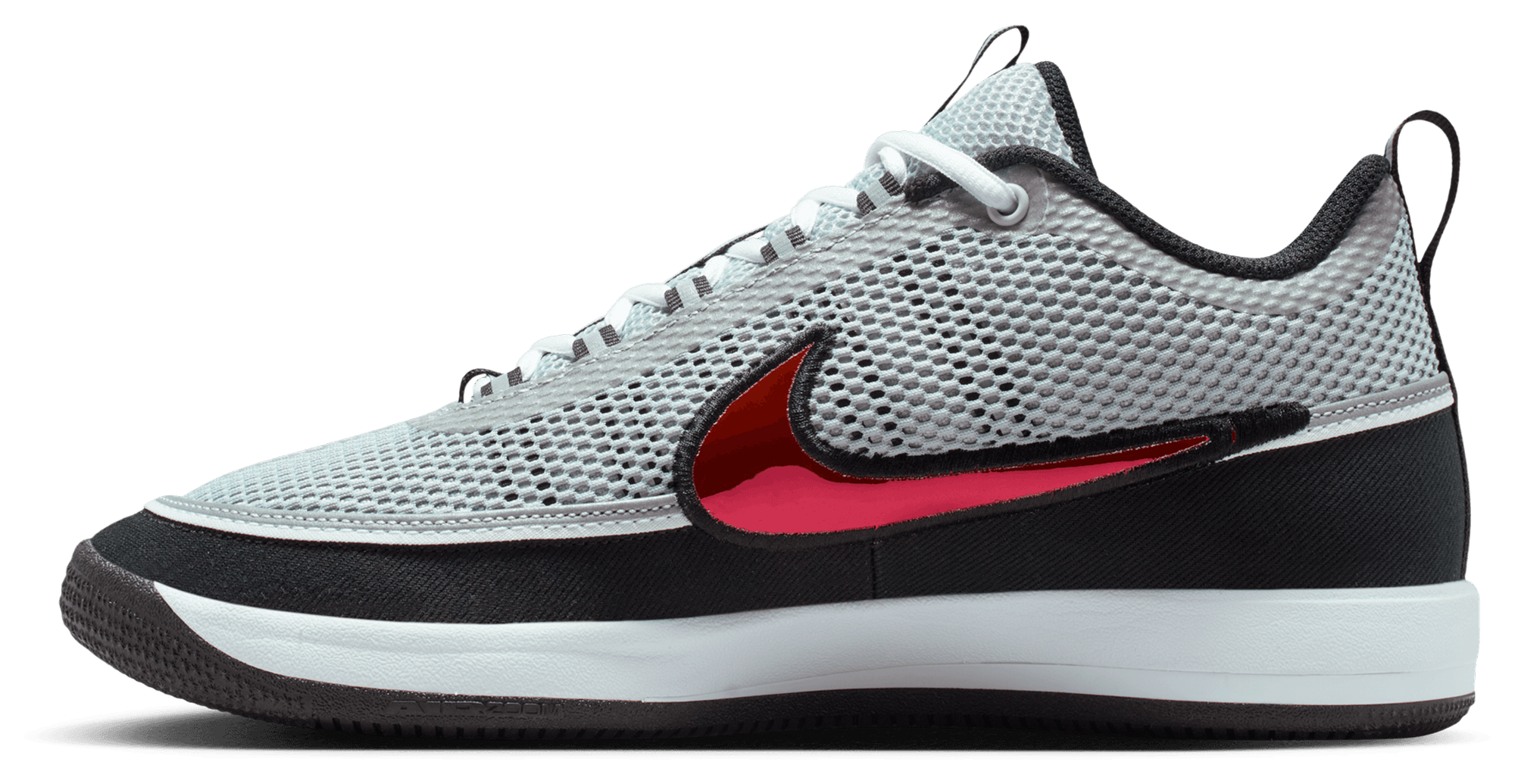 Nike Book 2 - Metallic Silver/Sport Red/Black - Image 2